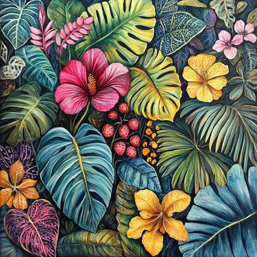 Tropical Plants Canvas